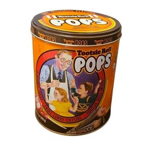 VINTAGE 1997 Tootsie Roll Pops Limited Edition Collectors Tin Good Condition